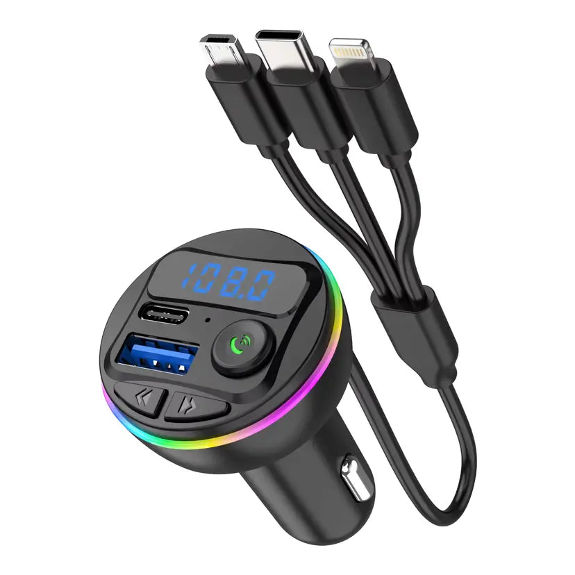Wireless Car FM Transmitter جهاز إرسال FM لاسلكي للسيارة
