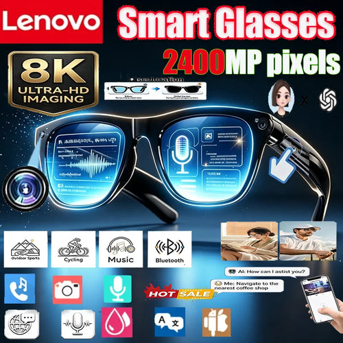 نظارات Lenovo الذكية بدقة 8K وتقنية الذكاء الاصطناعي